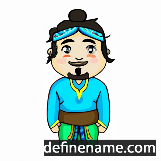 cartoon of the name Dzhamaludin