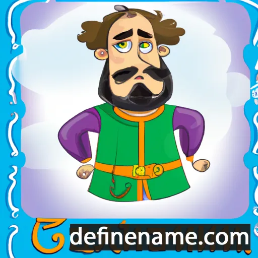 cartoon of the name Dzhantemir