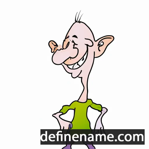 cartoon of the name Dzhemile