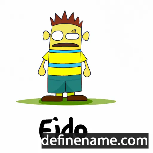 cartoon of the name Dzidefo