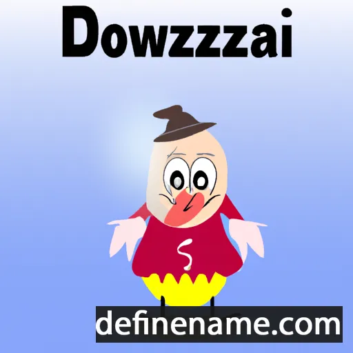 cartoon of the name Dziersława