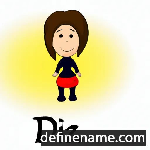 cartoon of the name Dzijana