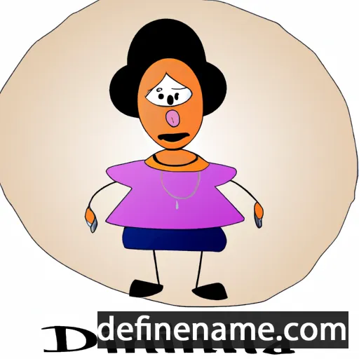 cartoon of the name Dzinta