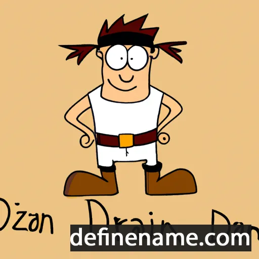 cartoon of the name Dziran