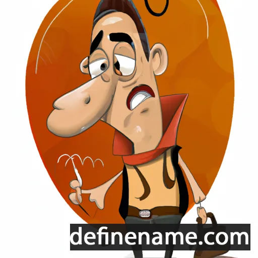 cartoon of the name Dzmitro