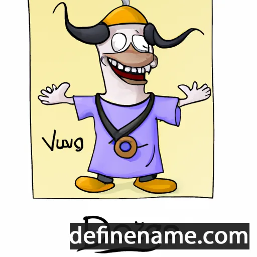 cartoon of the name Dzovag