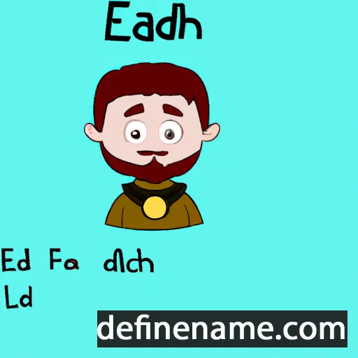 cartoon of the name Éaladhach