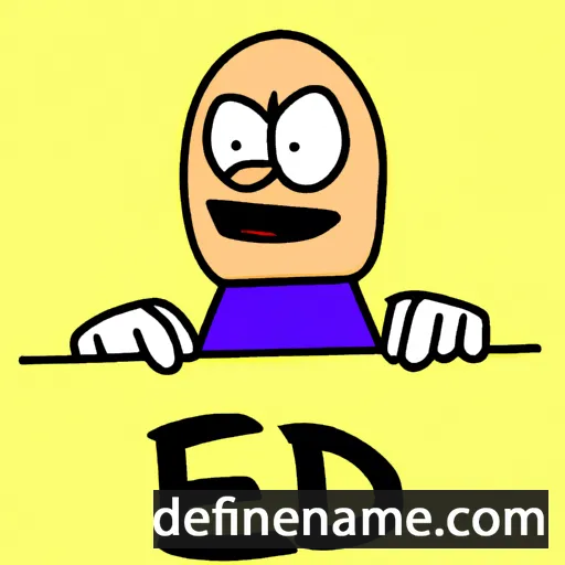 cartoon of the name Éd