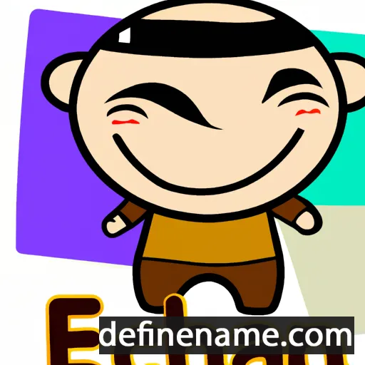 cartoon of the name Eachan