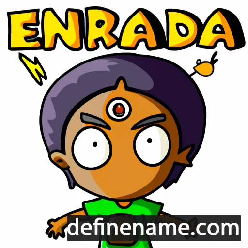 cartoon of the name Eaindra