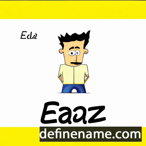 cartoon of the name Eajaz