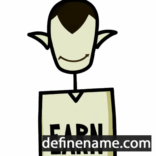 cartoon of the name Earlan