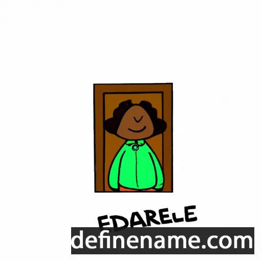 cartoon of the name Earldene