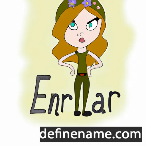 cartoon of the name Earlena