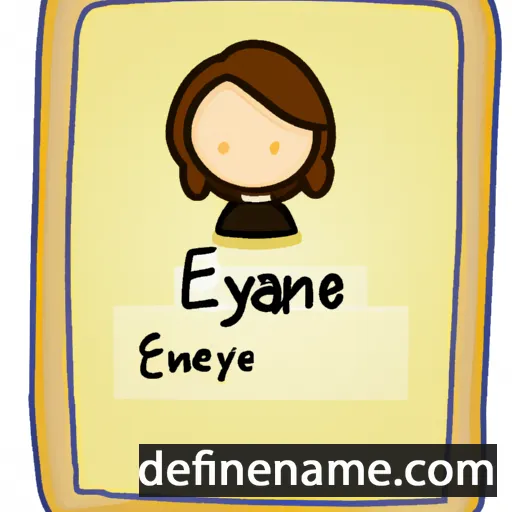 cartoon of the name Earlyne