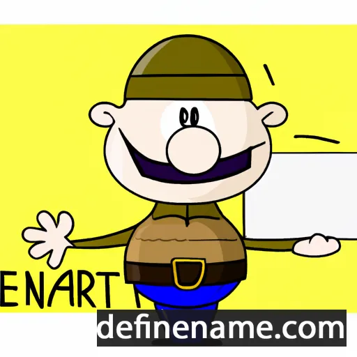 cartoon of the name Earnait