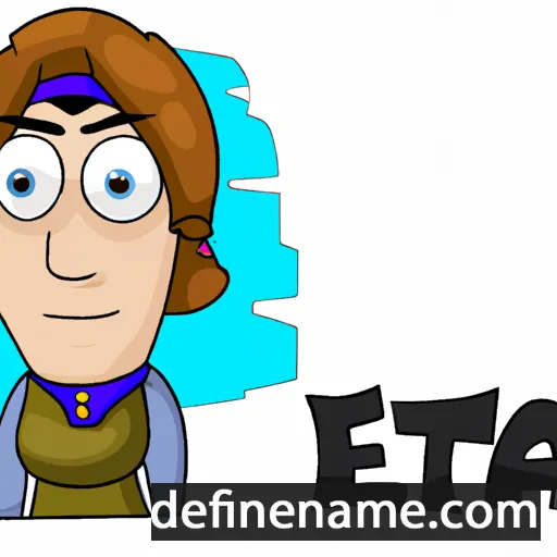 cartoon of the name Earta