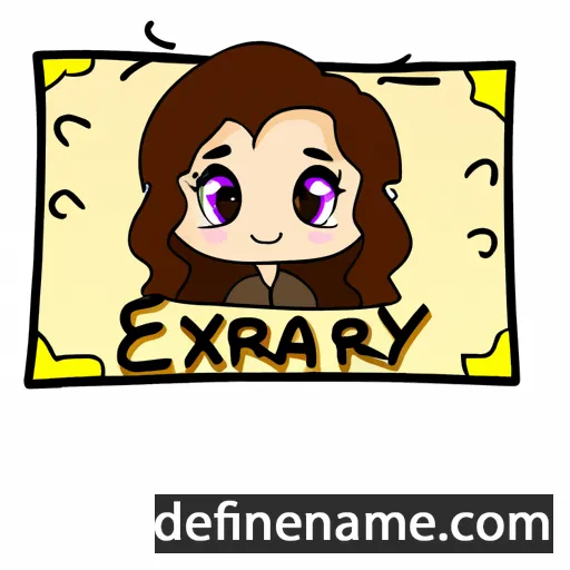 cartoon of the name Earyn