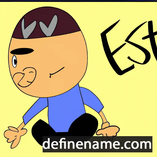 cartoon of the name Easten