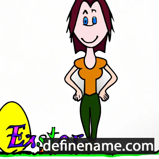 cartoon of the name Easther