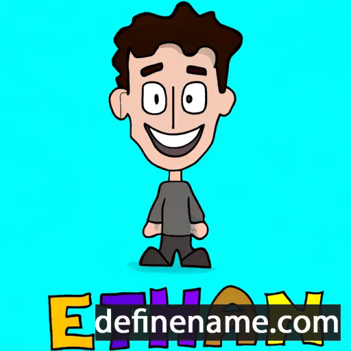 cartoon of the name Eathan