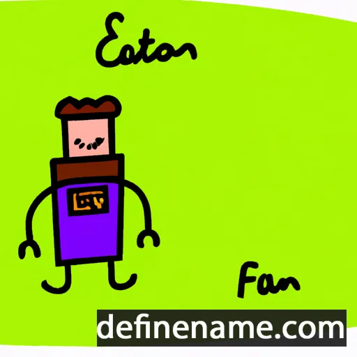 cartoon of the name Eaton