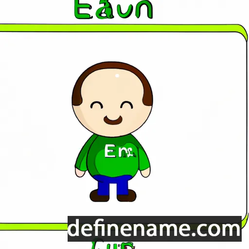 cartoon of the name Eaun