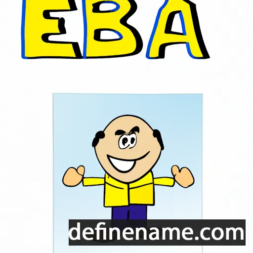 cartoon of the name Ebal