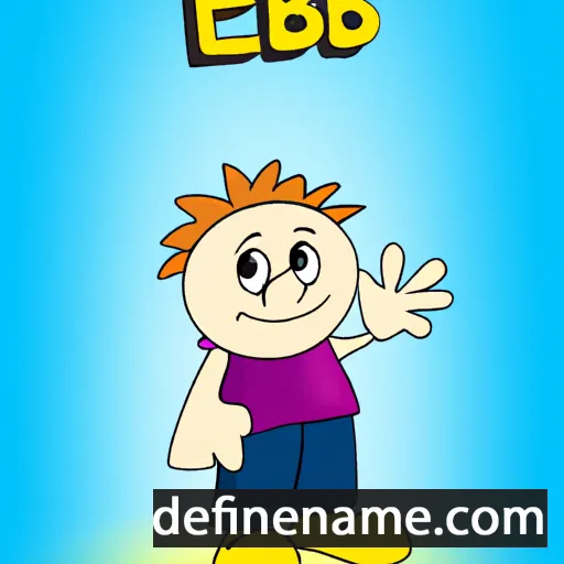 cartoon of the name Ebbi