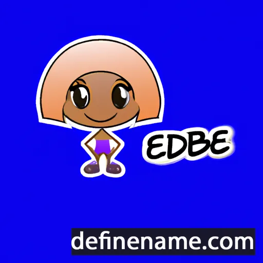 cartoon of the name Ebbie