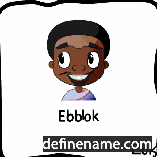 cartoon of the name Ebeleakpo