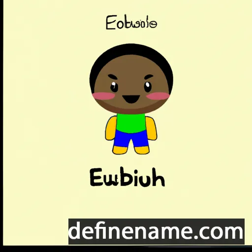 cartoon of the name Ebelechukwu