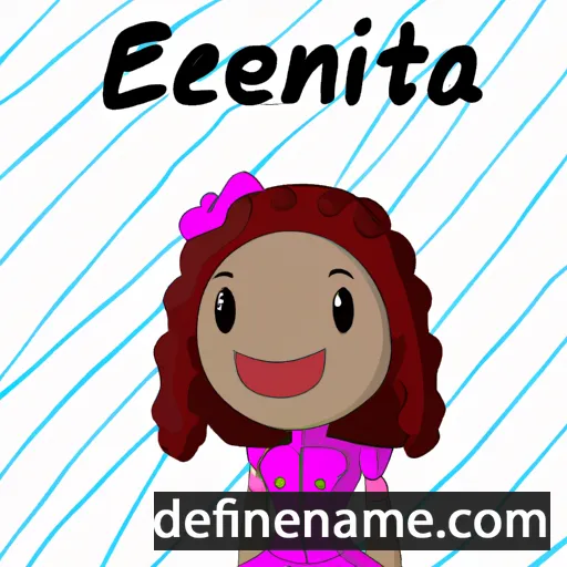 cartoon of the name Ebenita