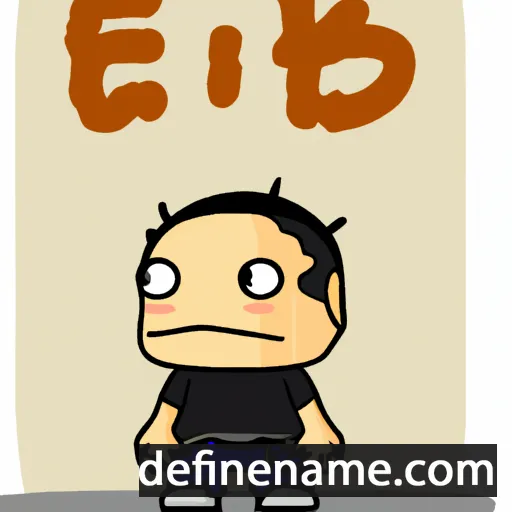 cartoon of the name Ebi