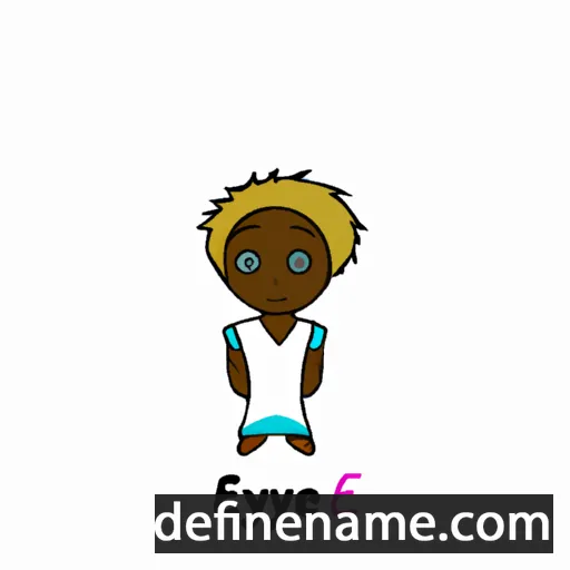 cartoon of the name Ebiye