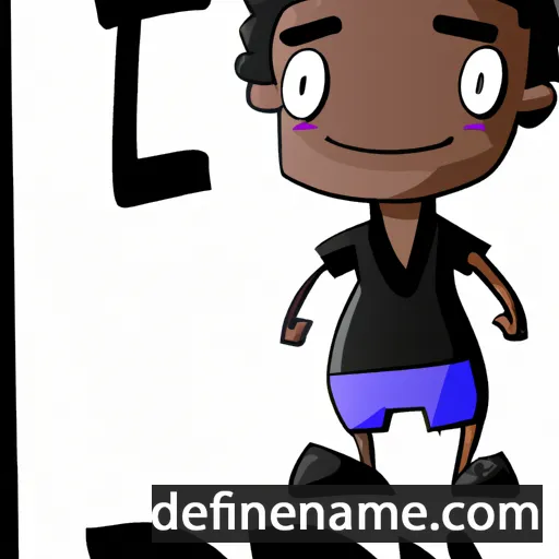 cartoon of the name Ebon