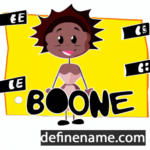 cartoon of the name Ebone