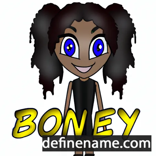 cartoon of the name Ebonney