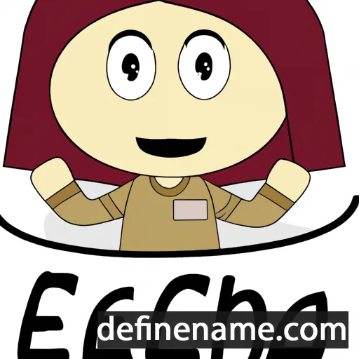 cartoon of the name Echa