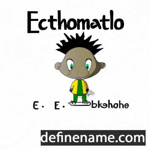 cartoon of the name Echantombi