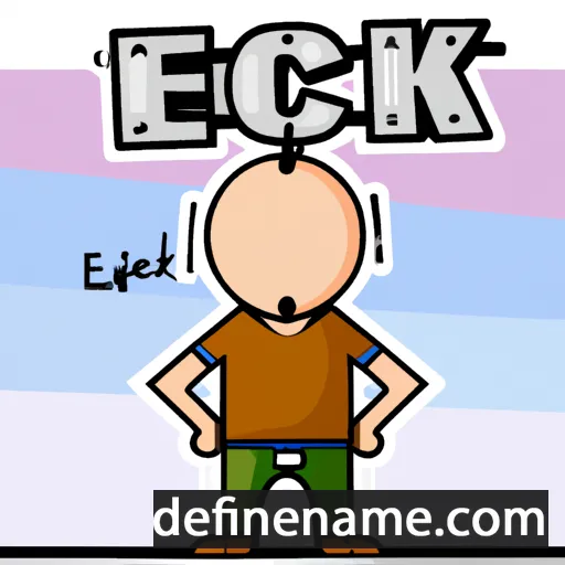 cartoon of the name Ecik