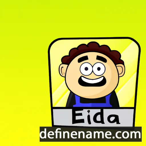 cartoon of the name Edahi