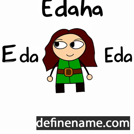 cartoon of the name Edahna