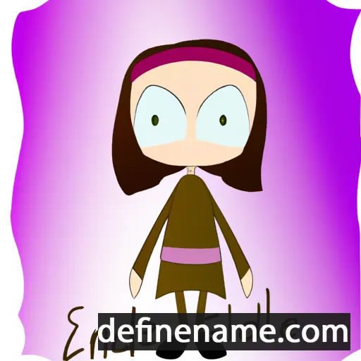 cartoon of the name Edaline