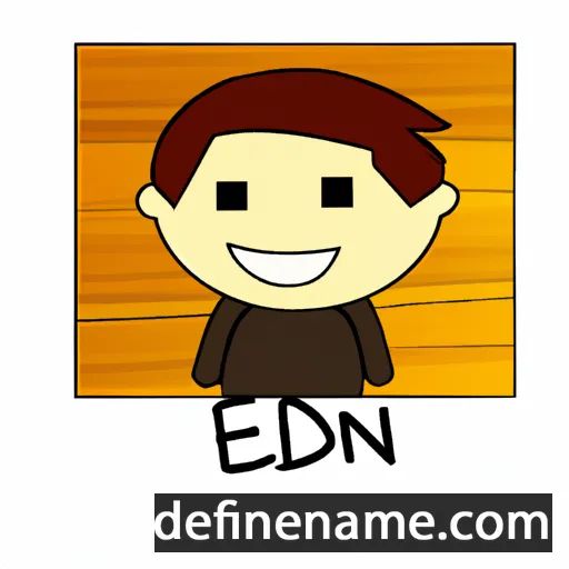 cartoon of the name Edan