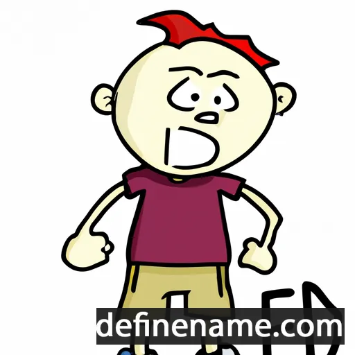 cartoon of the name Eddi