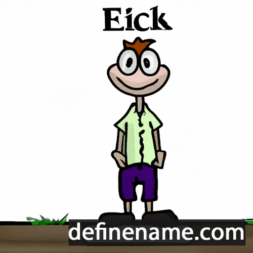 cartoon of the name Eddrick