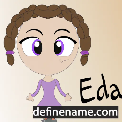 cartoon of the name Edea