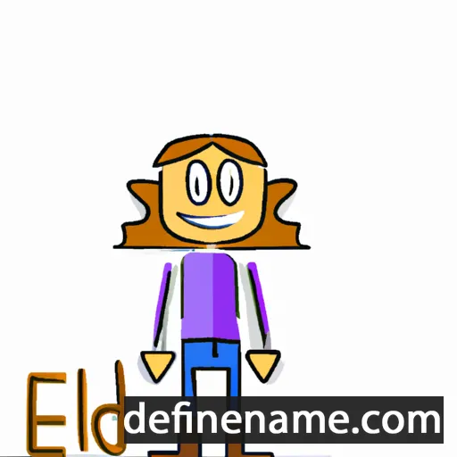 cartoon of the name Edel