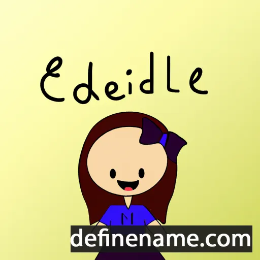 cartoon of the name Edelène